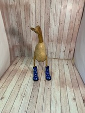 Laufente Blau Stiefel Holz