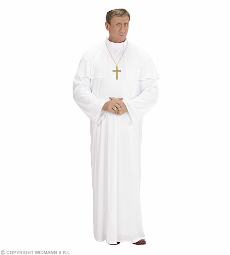 Kostüm papst pope weiß - papst,