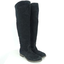 MARC Stiefel Boots Hochschaft Wildleder Slouch Schwarz Gr.40 