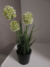 IKEA FEJKA Topfpflanze künstl Kunstblume Lauch Zierlauch weiß grün 32 cm TOP