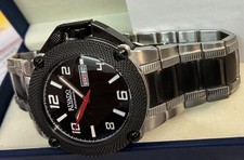 Rivado Schwere Automatik Herrenuhr Tag-Datum komplett Edelstahl Designeruhr