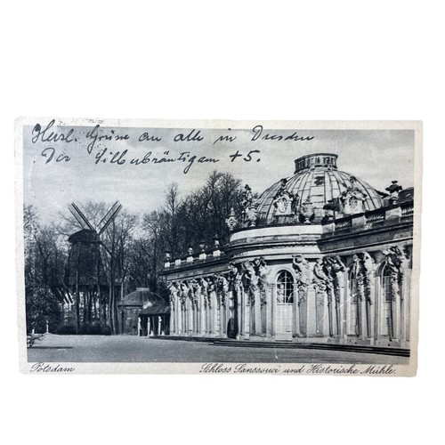 Postkarte potsdam sanssouci - ak,