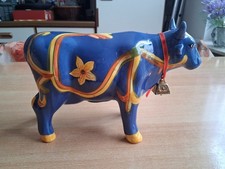 große Spardose, bunte Kuh mit