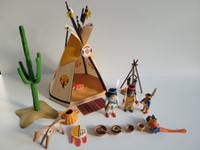Playmobil 3871 Western Indianer Indianerzelt Indianerfamilie komplett