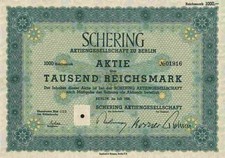 Schering AG Berlin 1938 Asche