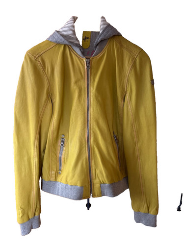 Gipsy lederjacke gelb mit - gelb,