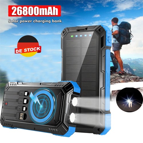 26800mah solar powerbank - 26800mah,