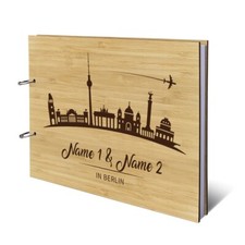 Hochzeit Gästebuch Bambus