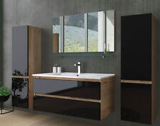 Badmöbel Set 90 cm  Eiche /