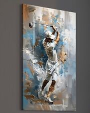 Golfer Leinwand Bild Tiger