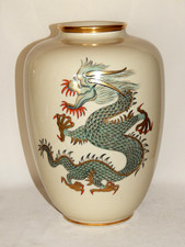 Grosse DRACHENVASE Porzellan