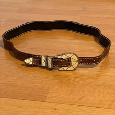 Vintage Western Style  Gürtel  - Handgefertigt von der Marke KIWI - 80er Jahre