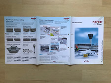 HERPA Wings 1:500 Prospekt Neuheiten Blatt Flughafengebäude 1999 ca. A4 gelocht