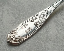 *RAR* Seltener Salatlöffel florales Jugendstil in 800er Silber VSF um ca. 1910