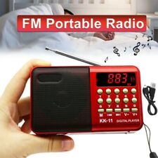 Tragbares FM Radio MP3 Lautsprecher Player Digital Radio mit Batterie USB Kabel