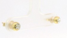 Ohrstecker 750er 18K Gelbgold mit einem Glasstein