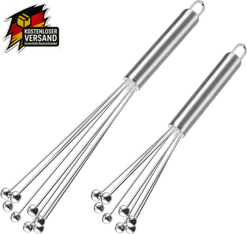 Edelstahl schneebesen set mit - schneebesen,