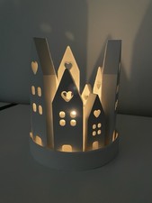 Dekoteller Lichterstadt - Weihnachten - Häuserring - Winter - Modern 