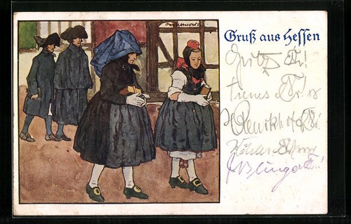 Künstler otto ubbelohde - künstler-ak,