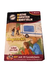 Mathe Agenten ermitteln Lernspiel 7 Klasse SET mit 20 Lernkrimis - Buch 