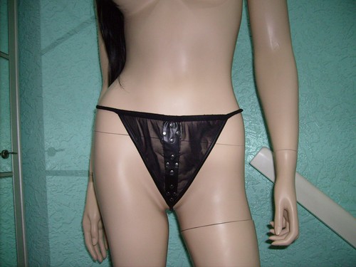 Leder string tanga - string, tanga,