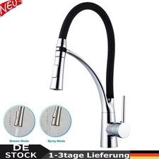 Edelstahl Küchenarmatur Ausziehbar Brause 360° Wasserhahn Küche Mischbatterie