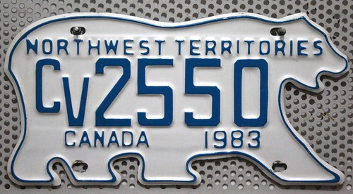 Kanada nummernschild northwest - kanada,