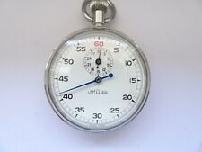 Original Lemania Stoppuhr Handaufzu defekt fur parts repair  not working (Z489)