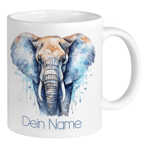 Elefanten tasse mit namen - elefanten,