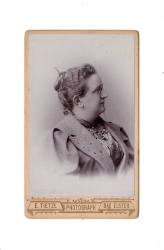 Cdv foto damenportrait - cdv, bad
