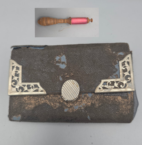 Antikes naehset etui - etui, leder