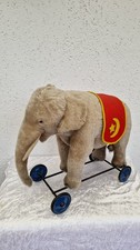 Steiff Elefant Reitelefant Nachkriegszeit auf Räder Made in US Zone