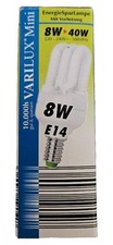 VARILUX Mini Energiesparlampe 8W E14 Leuchtmittel Weiß