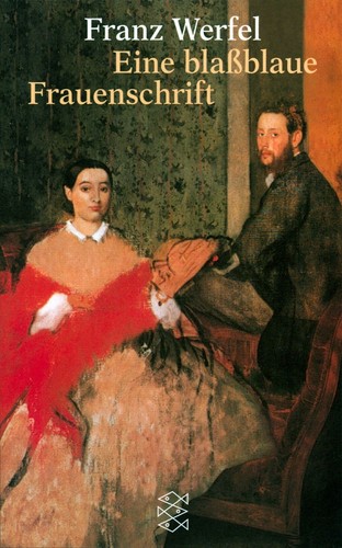 Eine blaßblaue frauenschrift - blaßblaue,