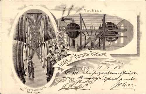 Litho hamburg altona bavaria - litho,