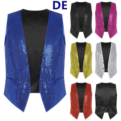 Damen pailletten weste - damen,
