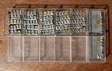 Bleischrift 9 mm Bleisatz