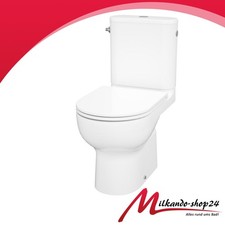 Spülrandlos Wc Stand komplett Toilette Spülkasten Keramik Mit sitz Waagerecht