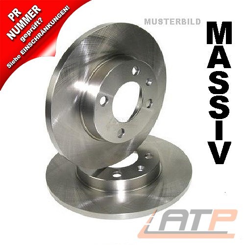 Bremsscheibe ø256 voll - 2x,