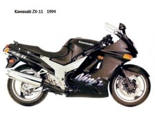Kawasaki Ninja ZZR1100 ZX-11 D 1993-2001 Edelstahl Verkleidung Schrauben