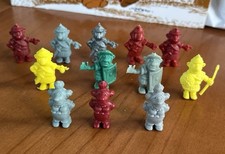 Dargaud - Asterix und Obelix Figuren Set mit 12 Kaugummi Figuren 1970er Jahre