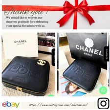 Chanel BEAUTÉ Jewellery Leather Box- Makeup Organiser- Cosmetic Christmas Gifts