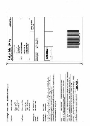 200 stück dhl - stück, etiketten