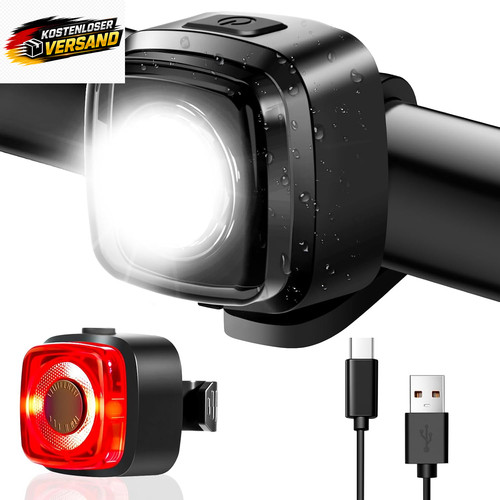 Fahrradlicht set usb aufladbar - fahrradlicht,