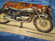 Classic Motor Cycle mit  Motorrad - Poster  1954 Norton Dominator 88 , 07 / 2000
