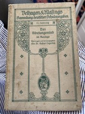 Antikes Buch Das Nibelungenlied 1908 Schulbuch antik Deutsche Sagen Heldenepos
