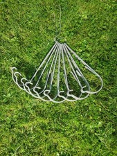 9 X verzinkter Rinnenhalter für halbrunde Rinne, Vintage