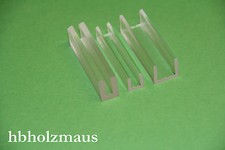 (8€/m) Acrylglas U-Profil für 5 mm Platten transparent Farblos 