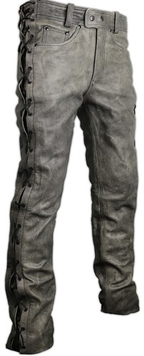 Schnür lederhose biker - schnür, jeans