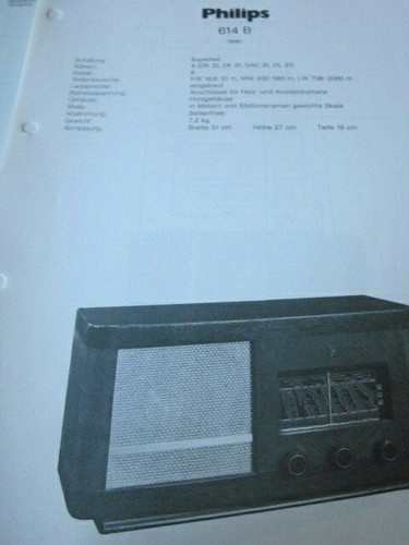 Schaltplan radio philips 614 - philips,